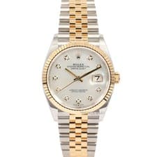 Rolex Datejust 126233 Steel & 18k Gold 36mm Jubilee White MOP Diamond Dial B&P