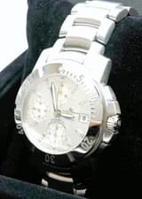 Baume Mercier Capeland Chronograph Automatic Mens Watch Silver Dial 65366 Model