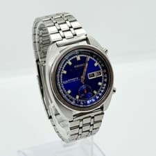 SEIKO Watch 5 Sports 6139-6010 Automatic Blue Dial Day-Date Small Seconds Men's