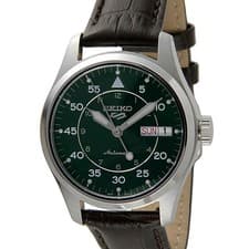 Seiko 5 Sports SRPJ89K1 Green Flieger Automatic Men’s Watch 10ATM