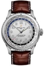Breitling New Aviator 8 B35 Silver Dial Automatic Dress Mens Watch AB3521U01G1P3