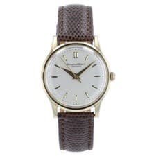 IWC Silver Dial 14k Gold 33mm Manual Wind Movement Men’s Watch C89