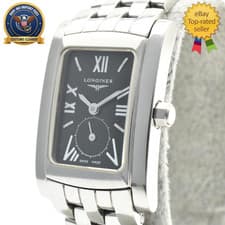 Vintage [Exc+5] Longines L5.155.4 Dolce Vita Black Dial 20mm Quartz Womens Watch
