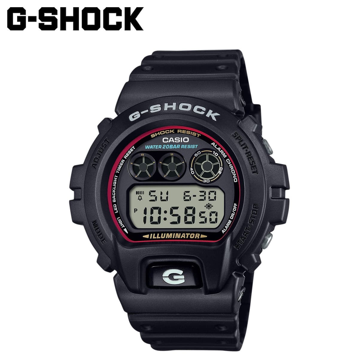 Casio G-SHOCK DW-6900RL-1JF 6900 SERIES Waterproof Watch for Men and Women, Blac