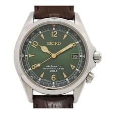 Seiko Alpinist 6R15-00E1 SARB017 Date Stainless Steel Automatic Mens Watch Auth