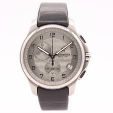 44mm Victorinox 241553 Swiss Army Officers Men's Quartz Chronograph Wristwatch