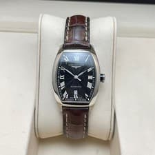 Longines Evidenza Black Roman Dial L2.142.4.51.3 Women's Watch Automatic 30.6mm