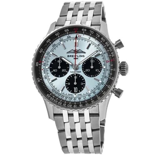 New Breitling Navitimer B01 Chronograph 43 Ice Blue Men's Watch AB0138241C1A1