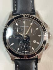 Hamilton Jazzmaster Sea View Chronograph Watch Quartz 43mm Mens H375120