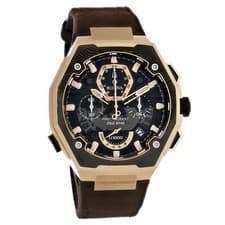 Bulova Men's Precisionist X Rose Gold PVD Stainless Quartz Men's Watch 98B356