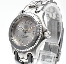 【NEAR MINT】TAG HEUER S/el WG2310 Date Silver Dial Automatic Ladies Watch JAPAN