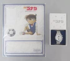 Goods Edogawa Conan chronograph wristwatch (with   acrylic stand) L size
