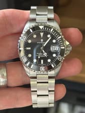 Steinhart Ocean 39 Black Ceramic Automatic Diver Wristwatch Black Dial Full Set