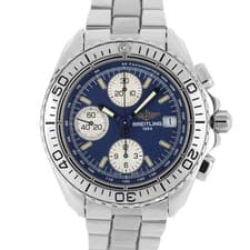 Breitling Shark Chronograph Stainless Steel Blue 41mm A13051 Watch