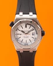 Audemars Piguet Royal Oak Offshore Diver 42mm 15710ST White and Navy Blue 2018