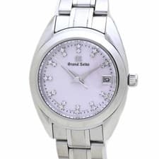 Grand Seiko STGF277 4J52-0AC0 Ladies Quartz Pink Shell Diamond Watch