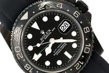 Rolex 40mm GMT-Master II 116710 Watch PVD Coated Black Dial w/ Rubber Strap