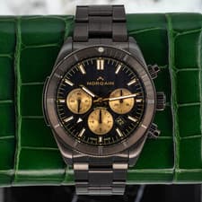 2026 Norqain Adventure Golden Hour Chronograph N1200 Black Dial on Bracelet B+P