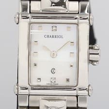 PHILIPPE CHARRIOL COLUMBUS No0835 QZ WhiteShellDial Ladies Watch Quartz Working
