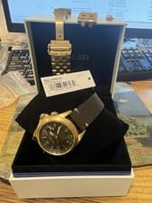 Seiko golden Alpinist Green Dial SPB210 watch extra golden bracelet tag box