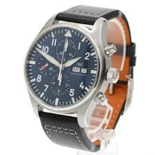 IWC SCHAFFHAUSEN PILOT WATCH IW377714 43mm SS Navy Dial Automatic #C255