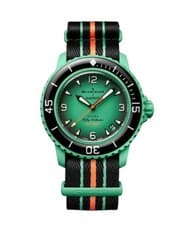 Swatch x Blancpain Indian Ocean SO35I100 Bioceramic Watch
