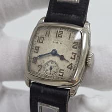1931 Elgin Grade 485 Engraved Case Mechanical Cushion Case Art Deco Watch