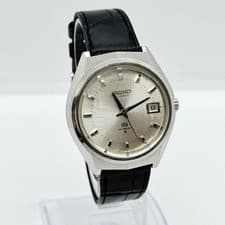 SEIKO Watch Hi-Beat Grand Seiko 6145-8050 AT Leather Medallion Date Men's Auth