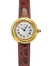 Cartier Must Trinity Vermeil Quartz Watch W1010644 26mm Silver Dial