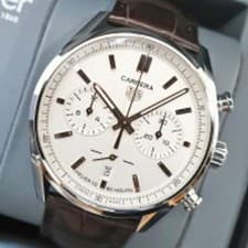 Tag Heuer Carrera Chronograph 42mm Steel White Dial CBN2013.FC6483 w/warranty