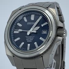 SEIKO AirDiver's Black Samurai 7S25-00D0 Automatic Titanium Men's Watch 20ATM