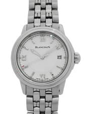 BLANCPAIN Leman 2102 1127 11 28mm White Dial Stainless Steel Sapphire #T249