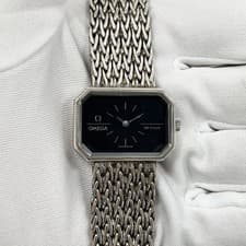 Omega De Ville 8343 29MM Blue Dial 925 Silver