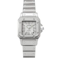 CARTIER Santos Galbee SM 20th Anniversary Limited W20044D6 Silver WATCH 725709