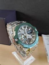 CASIO G-SHOCK GST-B400CD-1A3JF Stainless Steel Solar Digital Analog Watch #0001