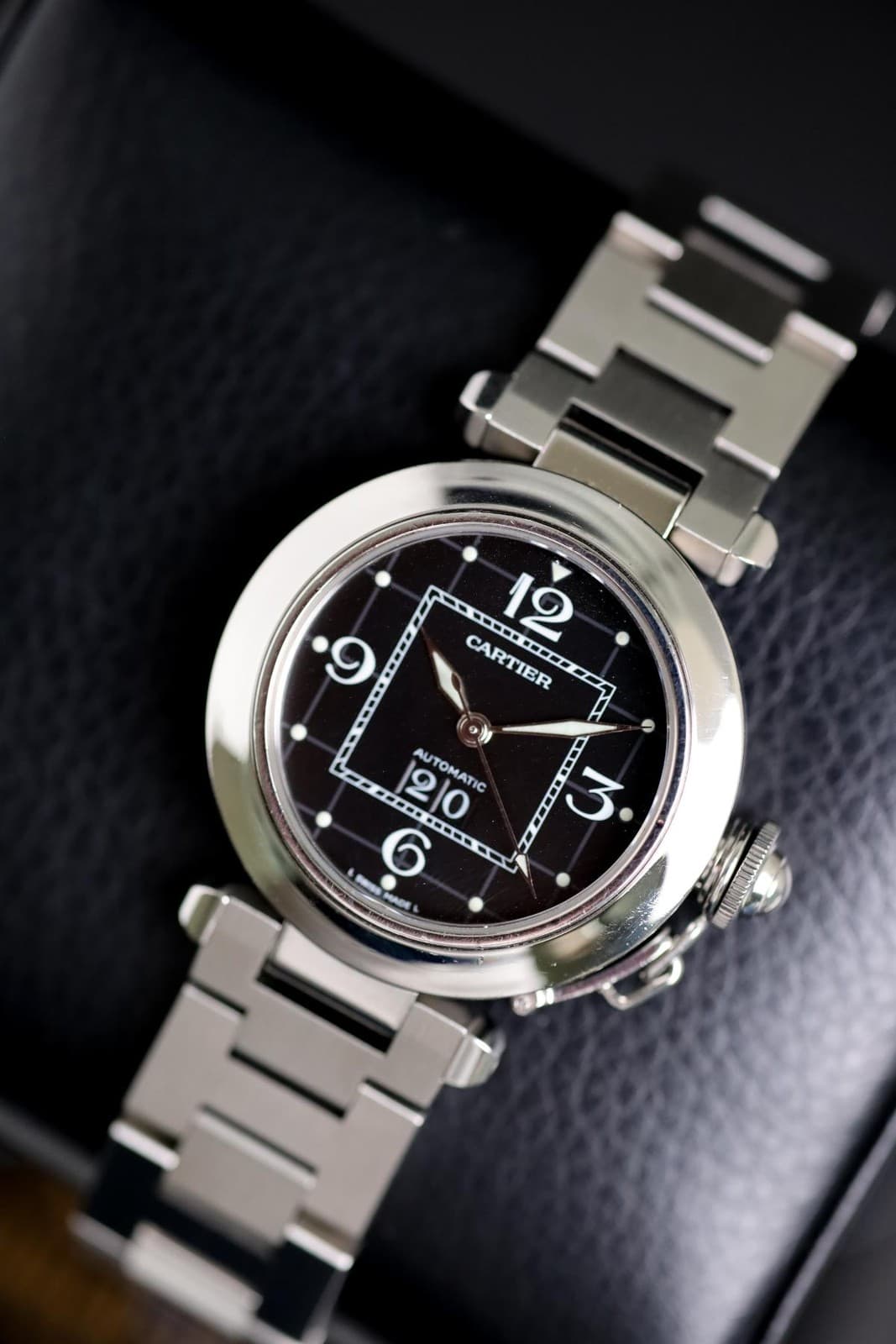 Cartier Pasha C Black Dial Stainless