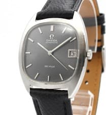 [NEAR MINT] OMEGA De Ville Ref.162.045 Square Gray Date AT Men's From JAPAN Z138