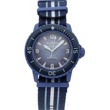 Blancpain x Swatch Bioceramic SCUBA Fifty Fathoms “Atlantic Ocean” Boxed Car