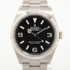 Rolex EXPLORER 36 124270 SS SS AT black dial 2 Extra Links