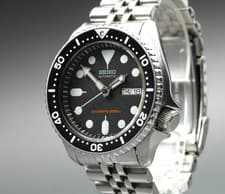 Vintage [N MINT] SEIKO 7S26-0020 SKX007 Black Boy Divers 200m Mens AT Watch JP