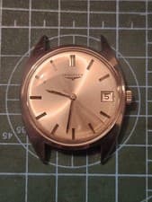 vintage Longines 1960s. Ref 7912-6.  Silver Sunburst Dial.
