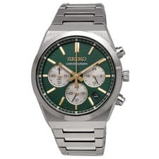Seiko SSB461P1 Chronograph Green Dial 100M Water Resistant Men's Watch