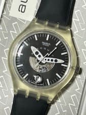 Swatch 65 Auto Quartz Date Watch Tone,