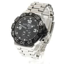 TAG Heuer Watch WAH1010 Formula 1 Grand Date Small Seconds Quartz SS Black Men's