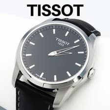 TISSOT Couturier Digital Wristwatch T035 446 16 051 02 Silver Case Black