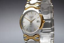 [Near MINT] Longines QWR L156.4 32mm Silver Dial Date Quartz Men's Watch