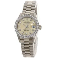 ROLEX DATEJUST 10P Diamond Watches 69139G K18 White Gold/K18 White Gold Ladies