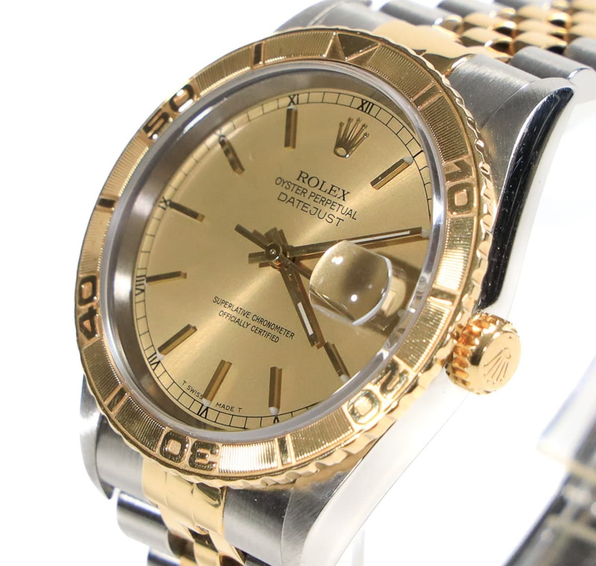 Rolex Datejust Turn-O-Graph Ref: 16263. 36mm 18k Gold & Steel 1997 Box & Papers