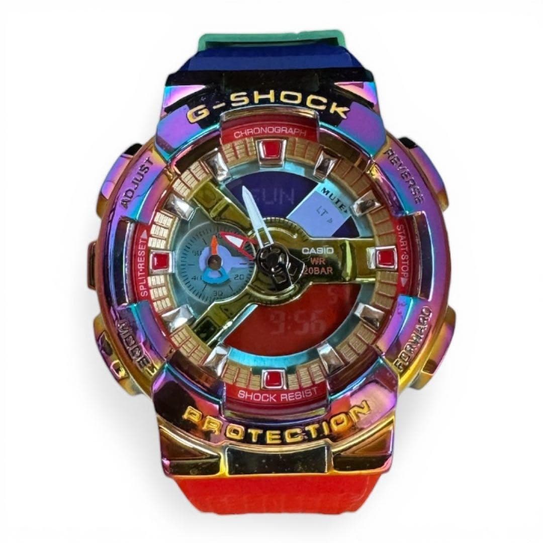 G-SHOCK GM-110RB-2AJF Multicolor Watch, Digital Analog, Men’s, Used