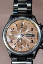 Sinn 356 Flieger II Salmon Copper Dial on H-Link Bracelet Chronograph Automatic
